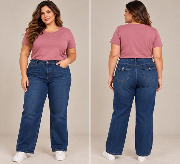 Picture of WIDE LEG JEANS STRETCH